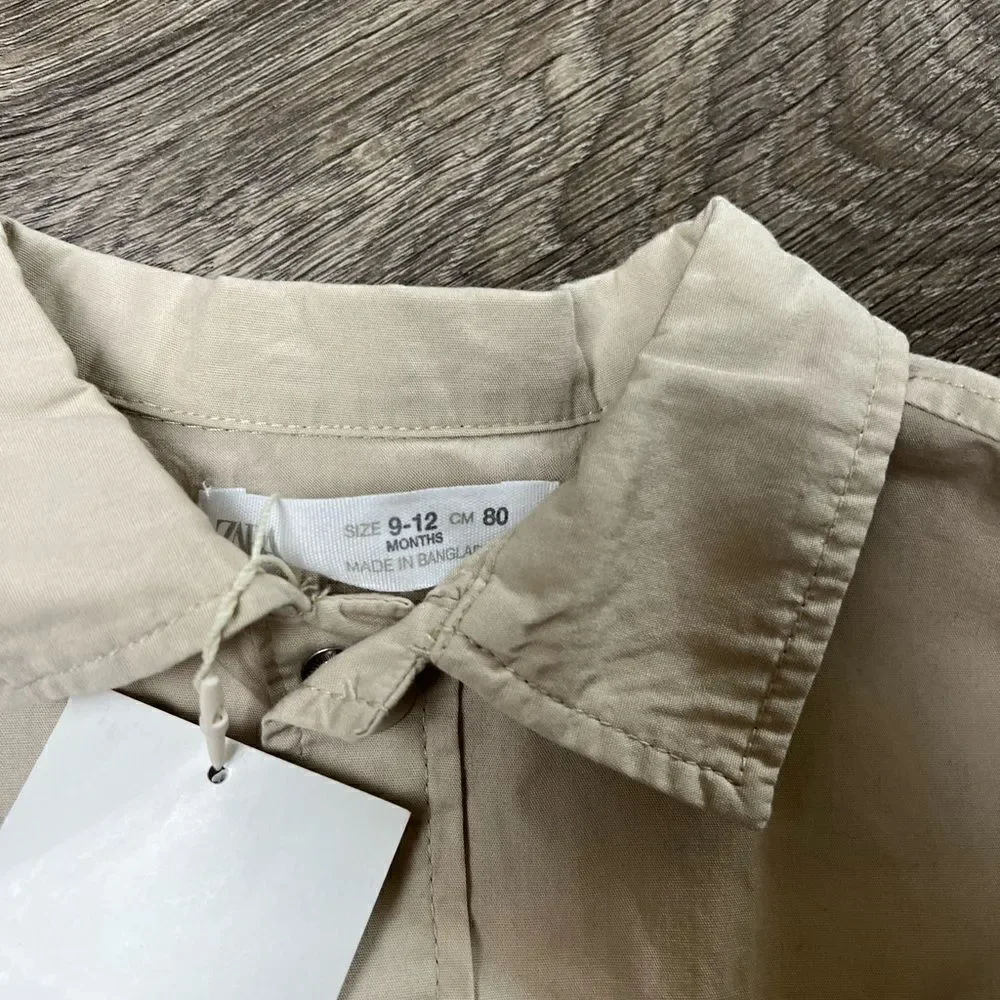 Zara CARGO OVERSHIRT  Boy size 9-12 Months